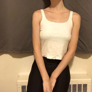 Sporty Cropped Tank Top